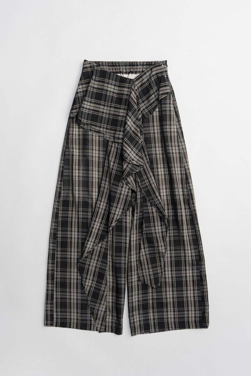 【プランク プロジェクト/PRANK PROJECT】のウェーブドレープパンツ インテリア・キッズ・メンズ・レディースファッション・服の通販 founy(ファニー) ファッション Fashion レディースファッション Fashion for Women パンツ Pants & Trousers 2026年 2026 シアー Sheer, See-Through チェック Check, Plaid, Tartan ドレープ Drape, Draping Fabric フリル Frill, Ruffle ワイド Wide, Wide Fit 夏 Summer 春 Spring S/S・春夏 SS, Spring/Summer, Warm Season MLT(マルチカラー)|ID: prp329100004809927 ipo3291000000034908809