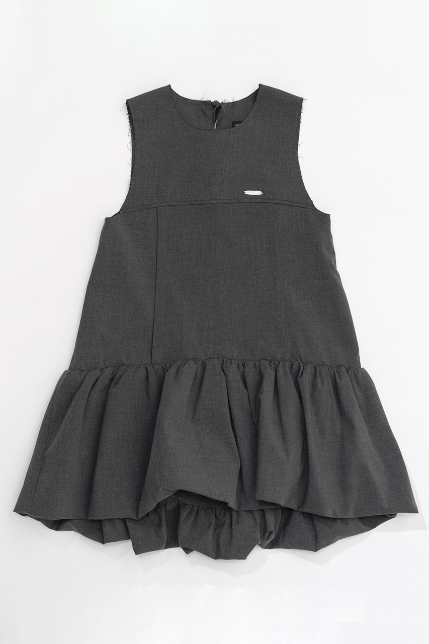 【メゾンスペシャル/MAISON SPECIAL】のBalloon Tunic/バルーンチュニック インテリア・キッズ・メンズ・レディースファッション・服の通販 founy(ファニー) 　ファッション　Fashion　レディースファッション　Fashion for Women　ワンピース　Dresses　チュニック　Tunic Tops & Dresses　スリム　Slim, Slim Fit　チュニック　Tunic, Long Top　チュール　Tulip, Tulip Motif　バルーン　Balloon, Balloon Silhouette　リボン　Ribbon, Bow　おすすめ　Recommended / Our Picks　エレガント 上品　Elegant　GRY(グレー)|ID: prp329100004809940 ipo3291000000034909325