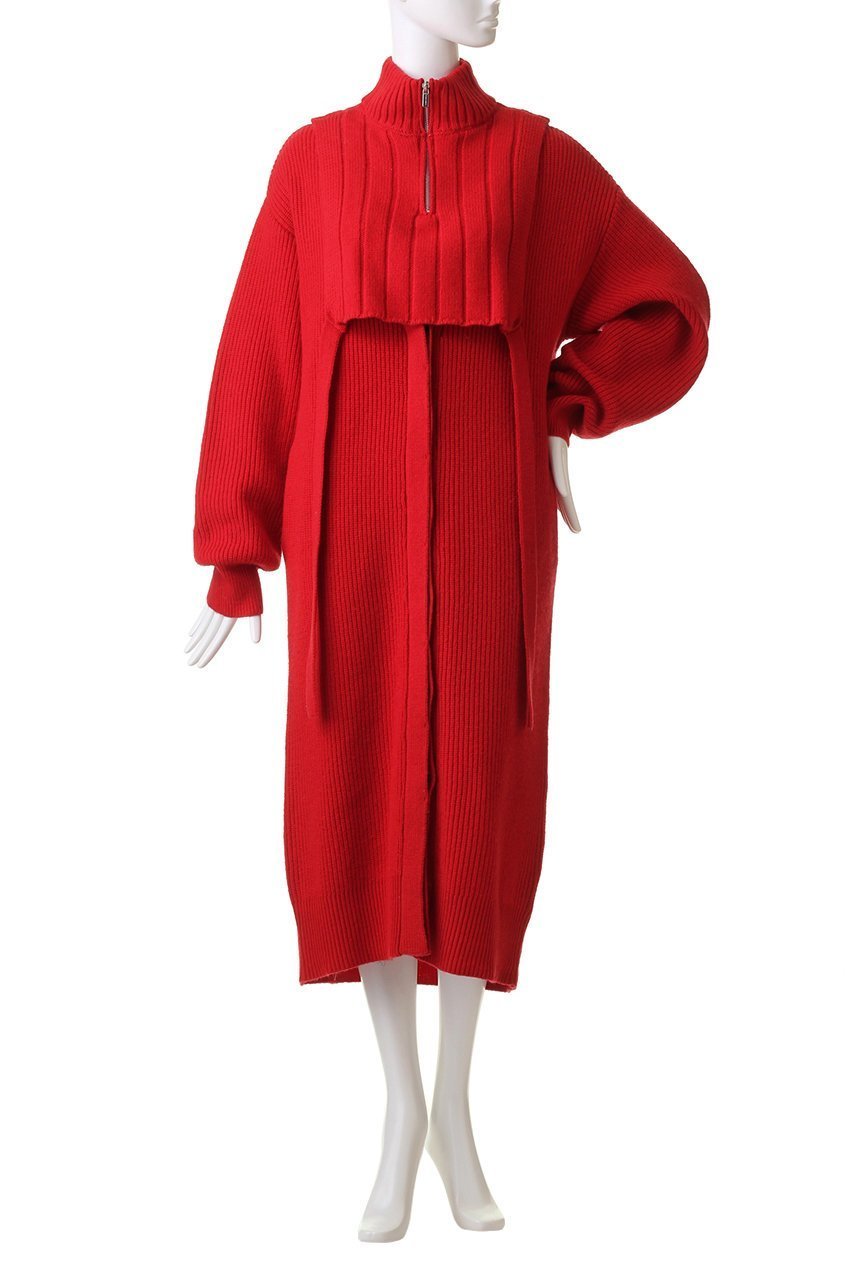 【メゾンスペシャル/MAISON SPECIAL】のMultiway Layered Knit Dress/マルチウェイレイヤードニットワンピース 人気、トレンドファッション・服の通販 founy(ファニー) 　ファッション　Fashion　レディースファッション　Fashion for Women　ワンピース　Dresses　フォーマル・パーティードレス・結婚式用ドレス　Elegant & Casual Dresses　ニットワンピース　Knit Dresses　チュニック　Tunic Tops & Dresses　カーディガン　Cardigan, Knitwear　ショート　Short, Short Length　シンプル　Simple, Minimal　ジャケット　Jacket, Outerwear　タートルネック　Turtleneck, High Neck　チュニック　Tunic, Long Top　ベスト　Vest, Waistcoat　防寒　Cold Protection, Winter-Ready　マキシ　Maxi, Full Length　リボン　Ribbon, Bow　ロング　Long, Long-Length　冬　Winter / This Winter　おすすめ　Recommended / Our Picks　エレガント 上品　Elegant　other-6|ID: prp329100004809941 ipo3291000000034909354