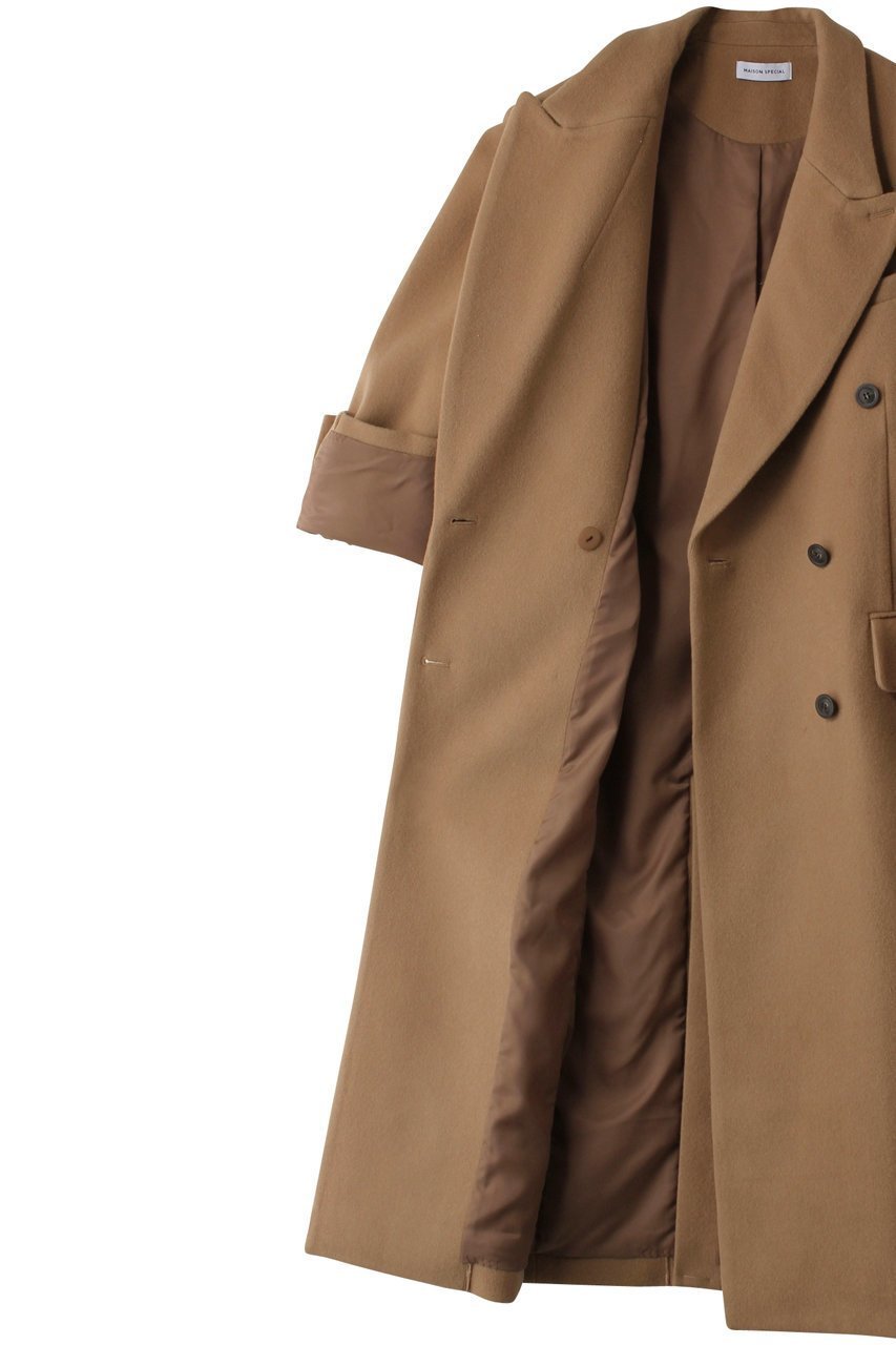 【メゾンスペシャル/MAISON SPECIAL】のスーパー100ダブルテーラードコート 人気、トレンドファッション・服の通販 founy(ファニー) 　ファッション　Fashion　レディースファッション　Fashion for Women　アウター　Coat / Outerwear Collection　コート・ロングコート・ピーコート　Long Coats, Peacoats & More　ダウン　Down, Puffer　ロング　Long, Long-Length　エレガント 上品　Elegant　other-6|ID: prp329100004809945 ipo3291000000036087962
