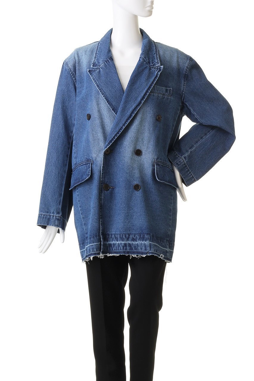 【メゾンスペシャル/MAISON SPECIAL】のデニムテーラードジャケット 人気、トレンドファッション・服の通販 founy(ファニー) 　ファッション　Fashion　レディースファッション　Fashion for Women　アウター　Coat / Outerwear Collection　レディースジャケット・軽アウター　Jackets　テーラードジャケット / 通勤・きれいめスタイル　Tailored Jackets & Blazers　おすすめ　Recommended / Our Picks　ジャケット　Jacket, Outerwear　ダブル　Double, Double-Breasted　デニム　Denim, Jeans Material　ボトム　Bottoms, Lower Wear　今季　This Season, Current Season　other-2|ID: prp329100004809950 ipo3291000000034909701