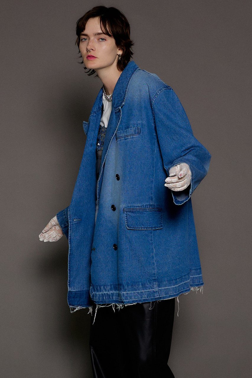 【メゾンスペシャル/MAISON SPECIAL】のデニムテーラードジャケット 人気、トレンドファッション・服の通販 founy(ファニー) 　ファッション　Fashion　レディースファッション　Fashion for Women　アウター　Coat / Outerwear Collection　レディースジャケット・軽アウター　Jackets　テーラードジャケット / 通勤・きれいめスタイル　Tailored Jackets & Blazers　おすすめ　Recommended / Our Picks　ジャケット　Jacket, Outerwear　ダブル　Double, Double-Breasted　デニム　Denim, Jeans Material　ボトム　Bottoms, Lower Wear　今季　This Season, Current Season　other-8|ID: prp329100004809950 ipo3291000000034909710