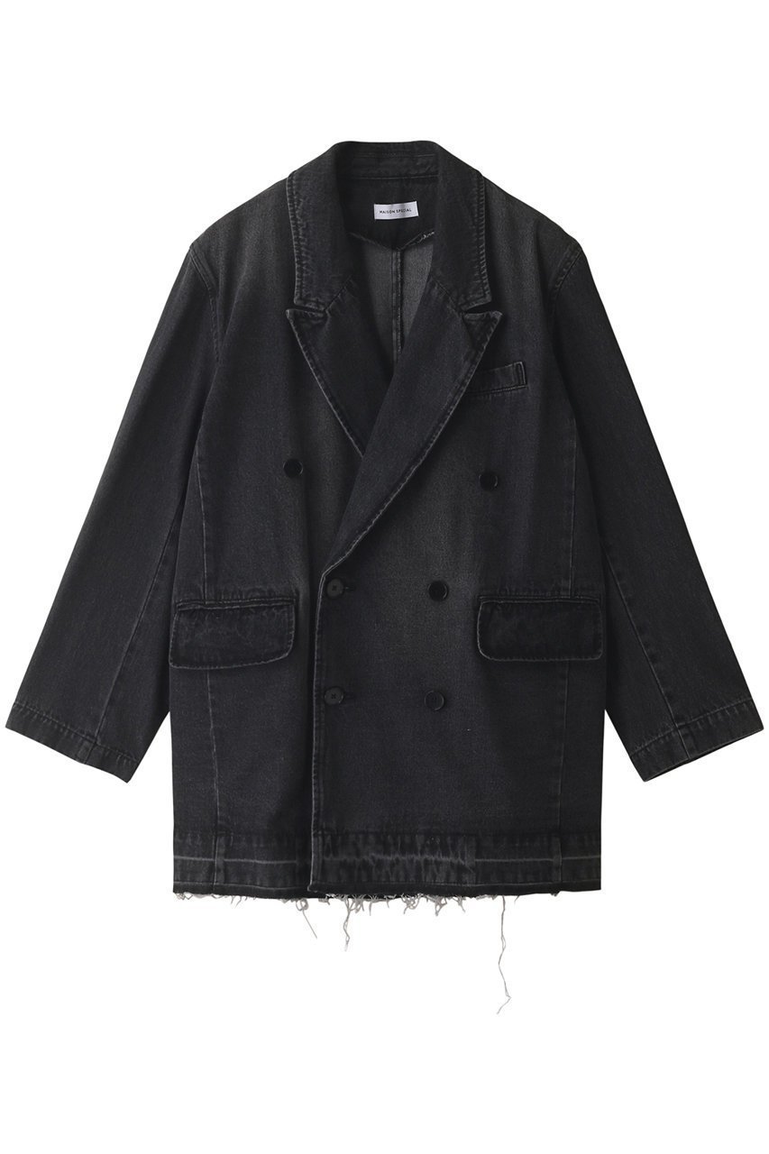 【メゾンスペシャル/MAISON SPECIAL】のデニムテーラードジャケット 人気、トレンドファッション・服の通販 founy(ファニー) 　ファッション　Fashion　レディースファッション　Fashion for Women　アウター　Coat / Outerwear Collection　レディースジャケット・軽アウター　Jackets　テーラードジャケット / 通勤・きれいめスタイル　Tailored Jackets & Blazers　おすすめ　Recommended / Our Picks　ジャケット　Jacket, Outerwear　ダブル　Double, Double-Breasted　デニム　Denim, Jeans Material　ボトム　Bottoms, Lower Wear　今季　This Season, Current Season　 other-1|ID: prp329100004809950 ipo3291000000036022940