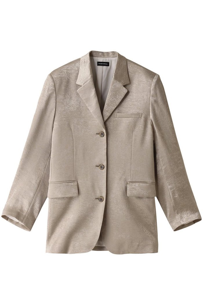 【メゾンスペシャル/MAISON SPECIAL】のSatin Jacket/サテンジャケット インテリア・キッズ・メンズ・レディースファッション・服の通販 founy(ファニー) https://founy.com/ ファッション Fashion レディースファッション Fashion for Women アウター Coat / Outerwear Collection レディースジャケット・軽アウター Jackets オケージョン Occasion Wear サテン Satin, Glossy Fabric ジャケット Jacket, Outerwear セットアップ Set-Up, Coordinated Outfit ダウン Down, Puffer ダブル Double, Double-Breasted デニム Denim, Jeans Material ラグジュアリー Luxury, Elegant ワッシャー Washer, Crinkled Finish エレガント 上品 Elegant |ID: prp329100004809952 ipo3291000000036925523