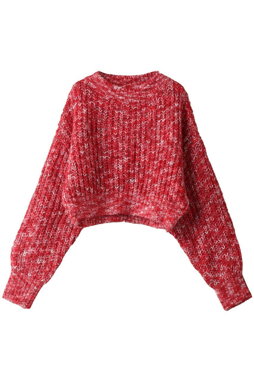【メゾンスペシャル/MAISON SPECIAL】のSplashed Pattern Knit Wear/カスリニットプルオーバー インテリア・キッズ・メンズ・レディースファッション・服の通販 founy(ファニー) 　ファッション　Fashion　レディースファッション　Fashion for Women　トップス・カットソー　Cut & Sew Tops　ニット　Knit Tops & Sweaters　カジュアルプルオーバー・ニットトップス　Pullovers & Knit Tops / Casual Pullovers　カラフル　Colorful Design　ショート　Short, Short Length　バランス　Balance, Style Balance　ワイド　Wide, Wide Fit　RED(レッド)|ID: prp329100004809955 ipo3291000000034909927