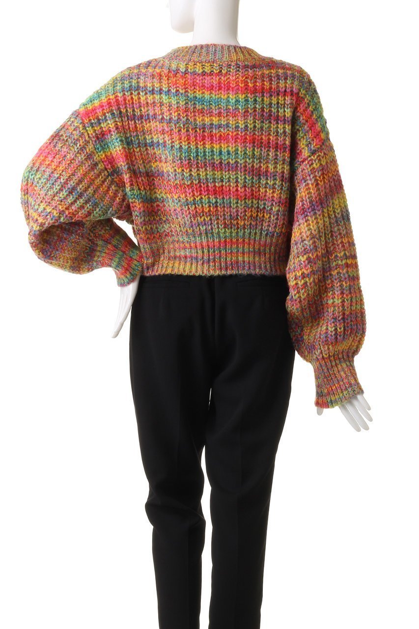 【メゾンスペシャル/MAISON SPECIAL】のSplashed Pattern Knit Wear/カスリニットプルオーバー 人気、トレンドファッション・服の通販 founy(ファニー) 　ファッション　Fashion　レディースファッション　Fashion for Women　トップス・カットソー　Cut & Sew Tops　ニット　Knit Tops & Sweaters　カジュアルプルオーバー・ニットトップス　Pullovers & Knit Tops / Casual Pullovers　カラフル　Colorful Design　ショート　Short, Short Length　バランス　Balance, Style Balance　ワイド　Wide, Wide Fit　other-4|ID: prp329100004809955 ipo3291000000035872405