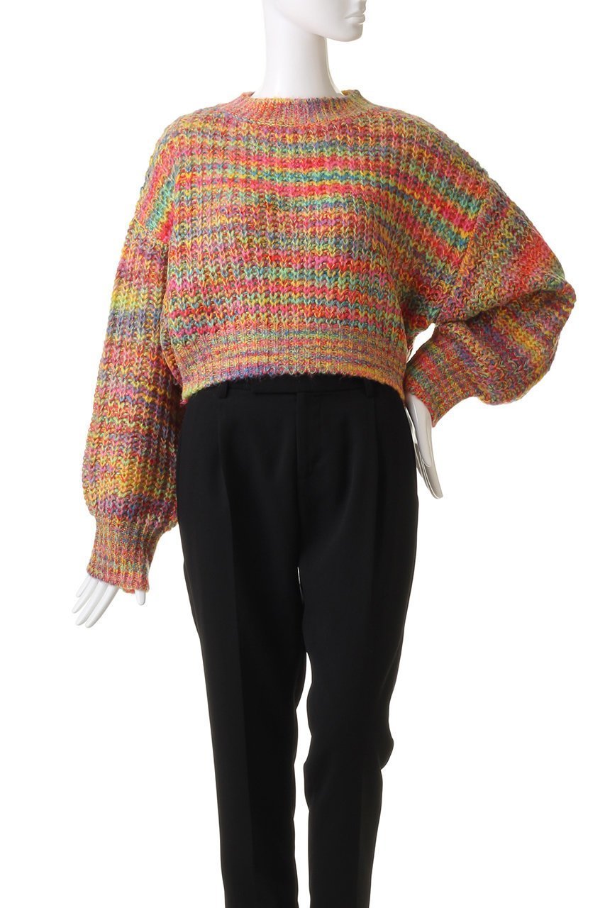 【メゾンスペシャル/MAISON SPECIAL】のSplashed Pattern Knit Wear/カスリニットプルオーバー 人気、トレンドファッション・服の通販 founy(ファニー) ファッション Fashion レディースファッション Fashion for Women トップス・カットソー Cut & Sew Tops ニット Knit Tops & Sweaters カジュアルプルオーバー・ニットトップス Pullovers & Knit Tops / Casual Pullovers カラフル Colorful Design ショート Short, Short Length バランス Balance, Style Balance ワイド Wide, Wide Fit other-2|ID: prp329100004809955 ipo3291000000036863762
