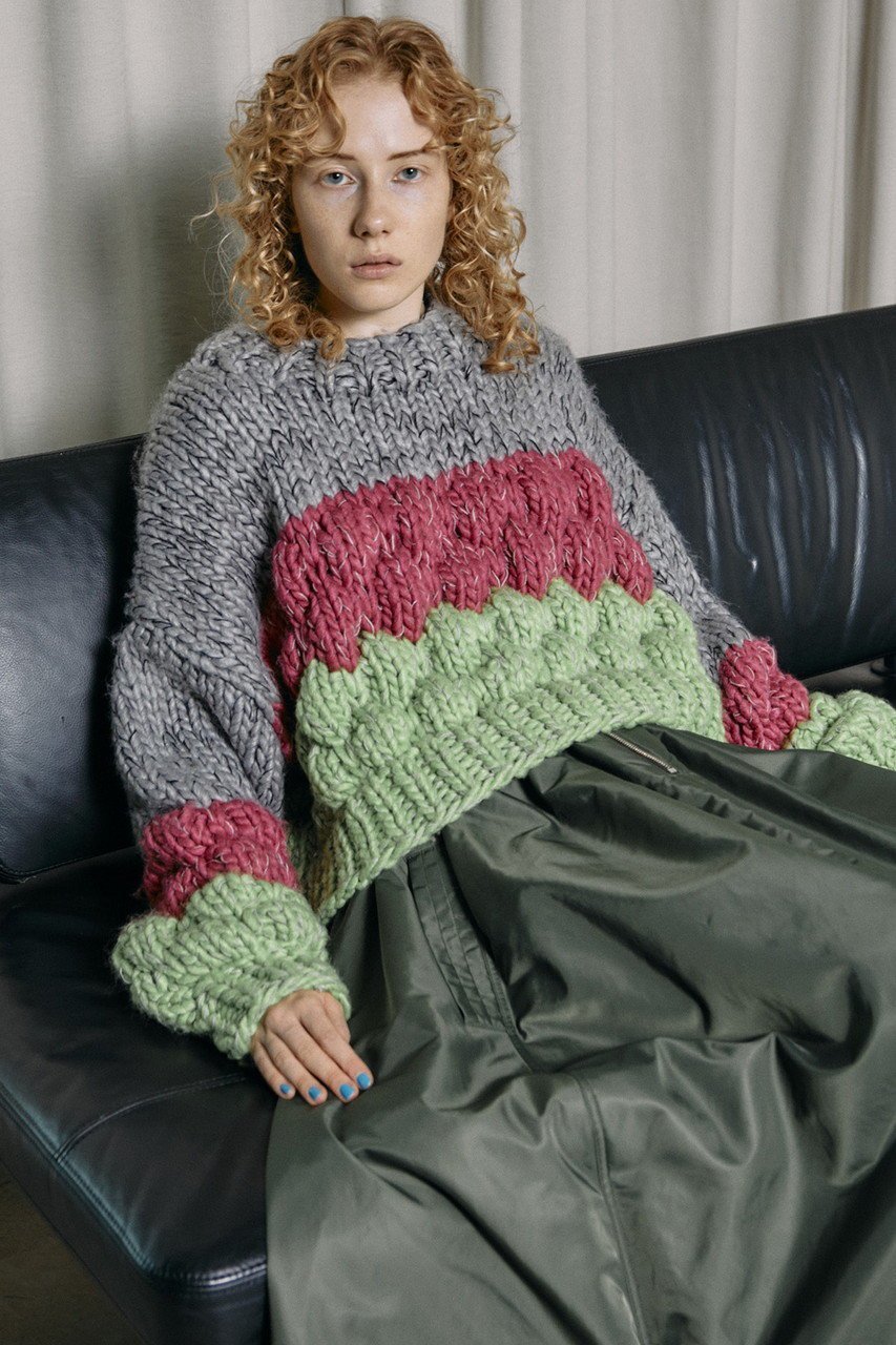 【メゾンスペシャル/MAISON SPECIAL】のHand Unevenness Border Knit Wear/ポコポコボーダーハンドニット 人気、トレンドファッション・服の通販 founy(ファニー) 　ファッション　Fashion　レディースファッション　Fashion for Women　トップス・カットソー　Cut & Sew Tops　ニット　Knit Tops & Sweaters　カジュアルプルオーバー・ニットトップス　Pullovers & Knit Tops / Casual Pullovers　インナー　Innerwear　手編み　Hand-Knitted, Handmade Knit　ハンド　Hand, Handmade　バランス　Balance, Style Balance　ボーダー　Border, Stripe　冬　Winter / This Winter　other-6|ID: prp329100004809959 ipo3291000000034909991