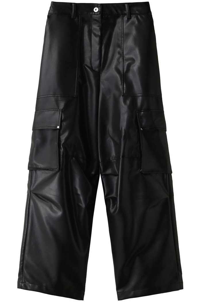 【メゾンスペシャル/MAISON SPECIAL】のSynthetic Leather Cargo Pants/フェイクレザーカーゴパンツ インテリア・キッズ・メンズ・レディースファッション・服の通販 founy(ファニー) https://founy.com/ ファッション Fashion レディースファッション Fashion for Women パンツ Pants & Trousers カーゴパンツ Cargo Pants, Utility Pants ストレート Straight, Straight Cut フェイクレザー Faux Leather, PU Leather ポケット Pocket, Pocket Detail ミリタリー Military, Army Style リアル Real, Realistic おすすめ Recommended / Our Picks |ID: prp329100004809960 ipo3291000000034910127