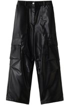 【メゾンスペシャル/MAISON SPECIAL】のSynthetic Leather Cargo Pants/フェイクレザーカーゴパンツ 人気、トレンドファッション・服の通販 founy(ファニー) ファッション Fashion レディースファッション Fashion for Women パンツ Pants & Trousers カーゴパンツ Cargo Pants, Utility Pants ストレート Straight, Straight Cut フェイクレザー Faux Leather, PU Leather ポケット Pocket, Pocket Detail ミリタリー Military, Army Style リアル Real, Realistic おすすめ Recommended / Our Picks thumbnail BLK(ブラック)|ID: prp329100004809960 ipo3291000000034910128