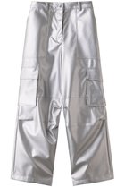 【メゾンスペシャル/MAISON SPECIAL】のSynthetic Leather Cargo Pants/フェイクレザーカーゴパンツ 人気、トレンドファッション・服の通販 founy(ファニー) ファッション Fashion レディースファッション Fashion for Women パンツ Pants & Trousers カーゴパンツ Cargo Pants, Utility Pants ストレート Straight, Straight Cut フェイクレザー Faux Leather, PU Leather ポケット Pocket, Pocket Detail ミリタリー Military, Army Style リアル Real, Realistic おすすめ Recommended / Our Picks thumbnail SLV(シルバー)|ID: prp329100004809960 ipo3291000000034910130