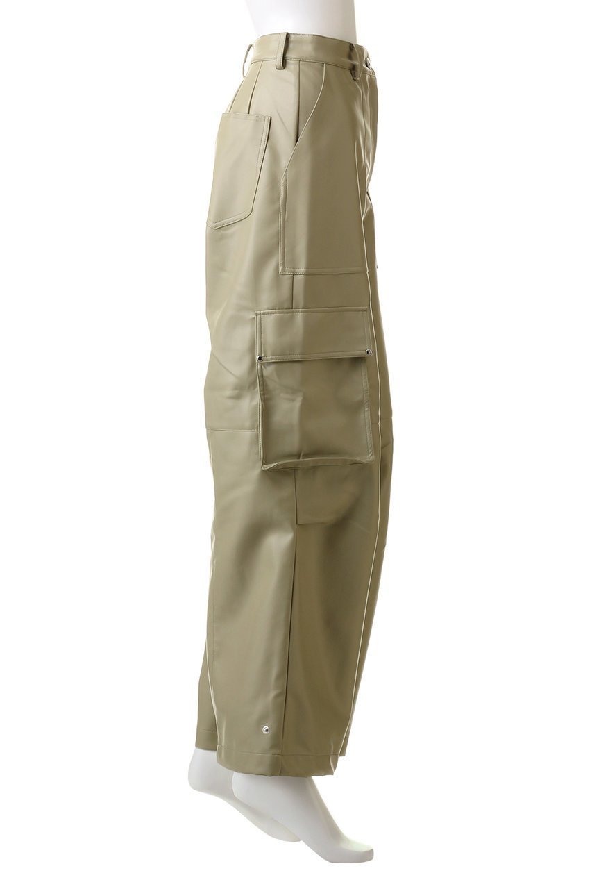 【メゾンスペシャル/MAISON SPECIAL】のSynthetic Leather Cargo Pants/フェイクレザーカーゴパンツ 人気、トレンドファッション・服の通販 founy(ファニー) 　ファッション　Fashion　レディースファッション　Fashion for Women　パンツ　Pants & Trousers　カーゴパンツ　Cargo Pants, Utility Pants　ストレート　Straight, Straight Cut　フェイクレザー　Faux Leather, PU Leather　ポケット　Pocket, Pocket Detail　ミリタリー　Military, Army Style　リアル　Real, Realistic　おすすめ　Recommended / Our Picks　other-3|ID: prp329100004809960 ipo3291000000034910133