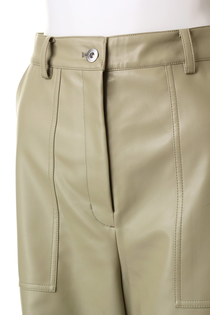 【メゾンスペシャル/MAISON SPECIAL】のSynthetic Leather Cargo Pants/フェイクレザーカーゴパンツ 人気、トレンドファッション・服の通販 founy(ファニー) 　ファッション　Fashion　レディースファッション　Fashion for Women　パンツ　Pants & Trousers　カーゴパンツ　Cargo Pants, Utility Pants　ストレート　Straight, Straight Cut　フェイクレザー　Faux Leather, PU Leather　ポケット　Pocket, Pocket Detail　ミリタリー　Military, Army Style　リアル　Real, Realistic　おすすめ　Recommended / Our Picks　other-5|ID: prp329100004809960 ipo3291000000034910137