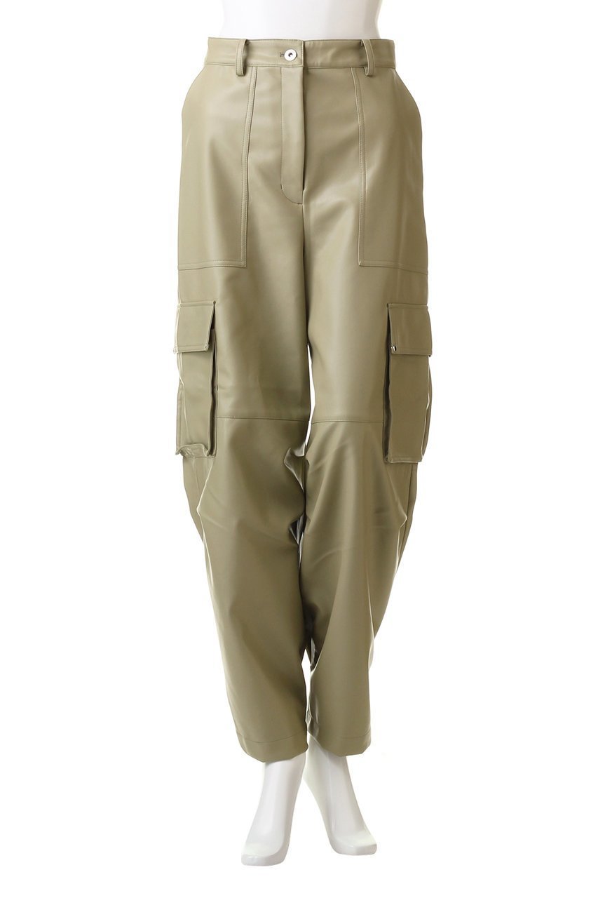 【メゾンスペシャル/MAISON SPECIAL】のSynthetic Leather Cargo Pants/フェイクレザーカーゴパンツ 人気、トレンドファッション・服の通販 founy(ファニー) 　ファッション　Fashion　レディースファッション　Fashion for Women　パンツ　Pants & Trousers　カーゴパンツ　Cargo Pants, Utility Pants　ストレート　Straight, Straight Cut　フェイクレザー　Faux Leather, PU Leather　ポケット　Pocket, Pocket Detail　ミリタリー　Military, Army Style　リアル　Real, Realistic　おすすめ　Recommended / Our Picks　other-7|ID: prp329100004809960 ipo3291000000034910140