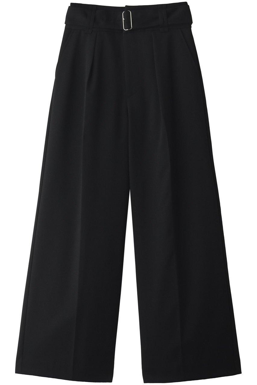 【メゾンスペシャル/MAISON SPECIAL】のベルテッドヨークワイドパンツ インテリア・キッズ・メンズ・レディースファッション・服の通販 founy(ファニー) ファッション Fashion レディースファッション Fashion for Women パンツ Pants & Trousers ストレッチ Stretch, Stretchy Fabric ワイド Wide, Wide Fit BLK(ブラック)|ID: prp329100004809962 ipo3291000000034910156
