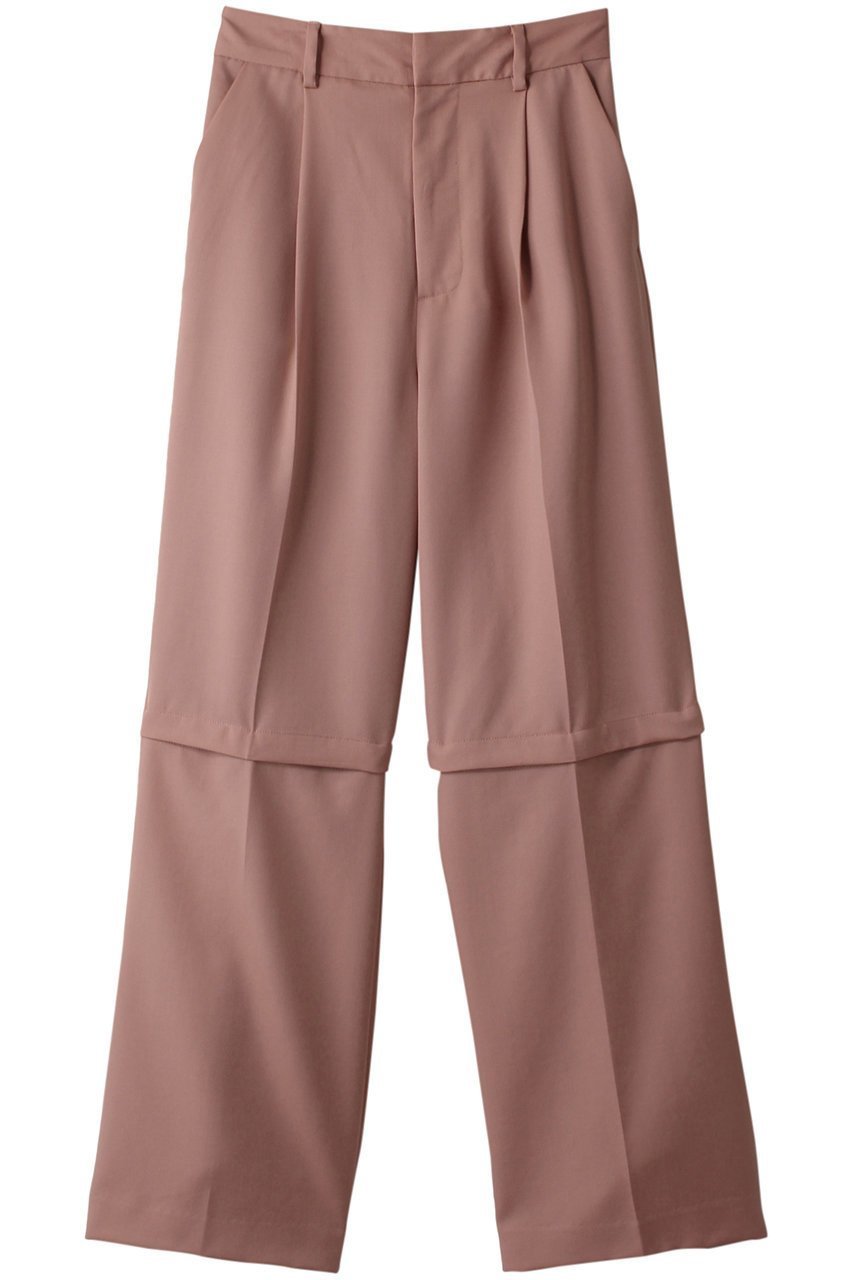 【メゾンスペシャル/MAISON SPECIAL】の2WAYタックパンツ インテリア・キッズ・メンズ・レディースファッション・服の通販 founy(ファニー) 　ファッション　Fashion　レディースファッション　Fashion for Women　パンツ　Pants & Trousers　おすすめ　Recommended / Our Picks　ストライプ　Stripe, Striped Pattern　スリット　Slit, Slit Detail　タイツ　Tights, Legwear　ランダム　Random, Irregular　エレガント 上品　Elegant　PNK(ピンク)|ID: prp329100004809965 ipo3291000000034910194