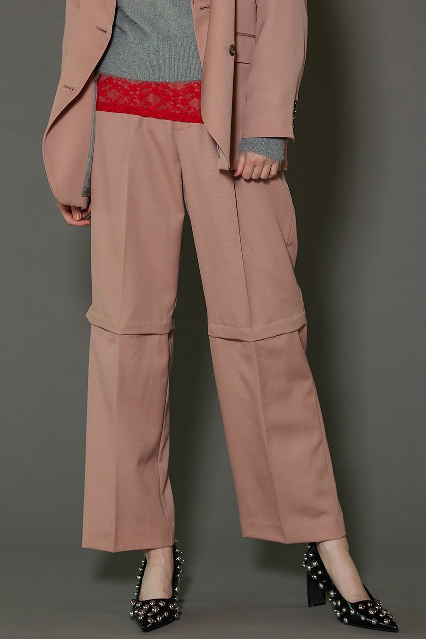 【メゾンスペシャル/MAISON SPECIAL】の2WAYタックパンツ 人気、トレンドファッション・服の通販 founy(ファニー) 　ファッション　Fashion　レディースファッション　Fashion for Women　パンツ　Pants & Trousers　おすすめ　Recommended / Our Picks　ストライプ　Stripe, Striped Pattern　スリット　Slit, Slit Detail　タイツ　Tights, Legwear　ランダム　Random, Irregular　エレガント 上品　Elegant　other-8|ID: prp329100004809965 ipo3291000000034910205