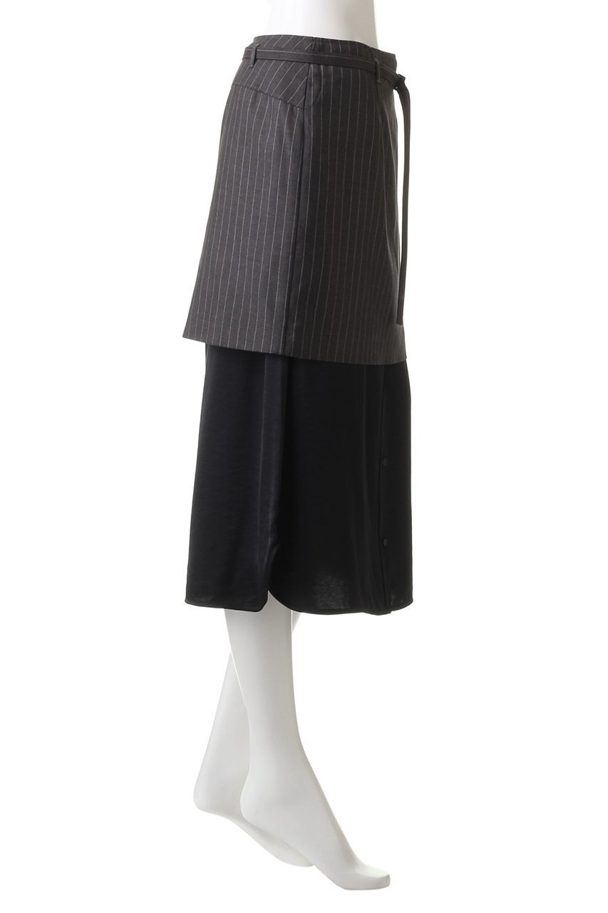 【メゾンスペシャル/MAISON SPECIAL】のShirt Layered Mini Skirt /シャツレイヤードミニスカート 人気、トレンドファッション・服の通販 founy(ファニー) 　ファッション　Fashion　レディースファッション　Fashion for Women　スカート　Skirts　ミニスカート　Mini Skirts　サテン　Satin, Glossy Fabric　セパレート　Separate, Two-Piece　ドローストリング　Drawstring, Pull Cord　ミニスカート　Mini Skirt, Short Skirt　モダン　Modern, Contemporary　エレガント 上品　Elegant　other-3|ID: prp329100004809968 ipo3291000000034910332