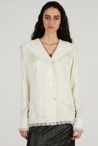 【プランク プロジェクト/PRANK PROJECT】のレースカラーシャツ 人気、トレンドファッション・服の通販 founy(ファニー) ファッション Fashion レディースファッション Fashion for Women アウター Coat / Outerwear Collection レディースジャケット・軽アウター Jackets おすすめ Recommended / Our Picks とろみ Fluid, Flowy Fabric ジャケット Jacket, Outerwear デニム Denim, Jeans Material レース Lace, Lace Fabric 新作・新入荷 New Arrivals / New In thumbnail WHT(ホワイト)|ID: prp329100004810014 ipo3291000000034910990
