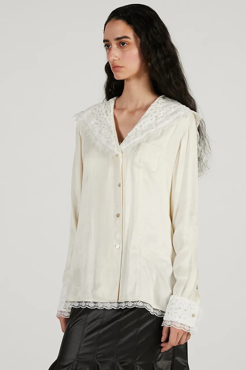 【プランク プロジェクト/PRANK PROJECT】のレースカラーシャツ 人気、トレンドファッション・服の通販 founy(ファニー) 　ファッション　Fashion　レディースファッション　Fashion for Women　アウター　Coat / Outerwear Collection　レディースジャケット・軽アウター　Jackets　おすすめ　Recommended / Our Picks　とろみ　Fluid, Flowy Fabric　ジャケット　Jacket, Outerwear　デニム　Denim, Jeans Material　レース　Lace, Lace Fabric　新作・新入荷　New Arrivals / New In　other-3|ID: prp329100004810014 ipo3291000000034910992