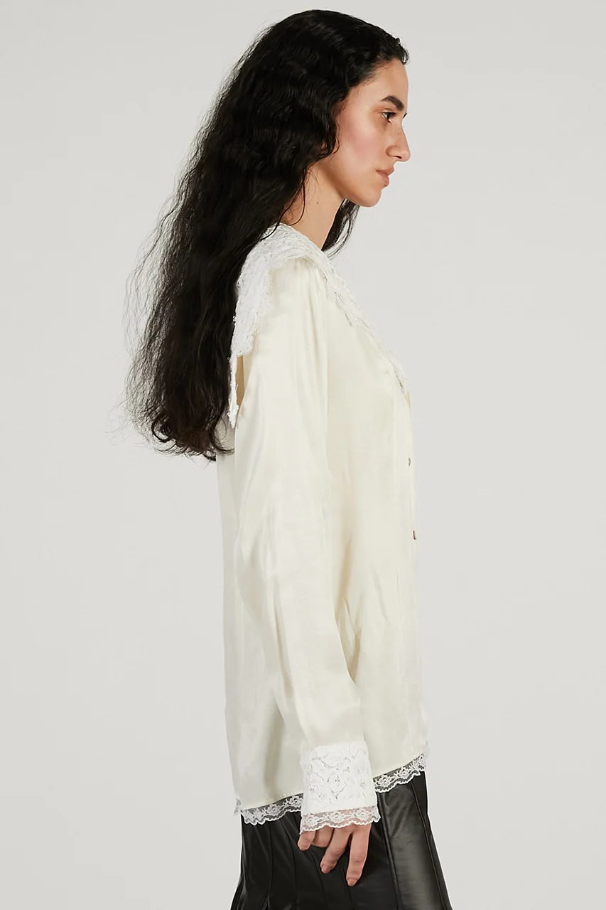 【プランク プロジェクト/PRANK PROJECT】のレースカラーシャツ 人気、トレンドファッション・服の通販 founy(ファニー) 　ファッション　Fashion　レディースファッション　Fashion for Women　アウター　Coat / Outerwear Collection　レディースジャケット・軽アウター　Jackets　おすすめ　Recommended / Our Picks　とろみ　Fluid, Flowy Fabric　ジャケット　Jacket, Outerwear　デニム　Denim, Jeans Material　レース　Lace, Lace Fabric　新作・新入荷　New Arrivals / New In　other-4|ID: prp329100004810014 ipo3291000000034910993