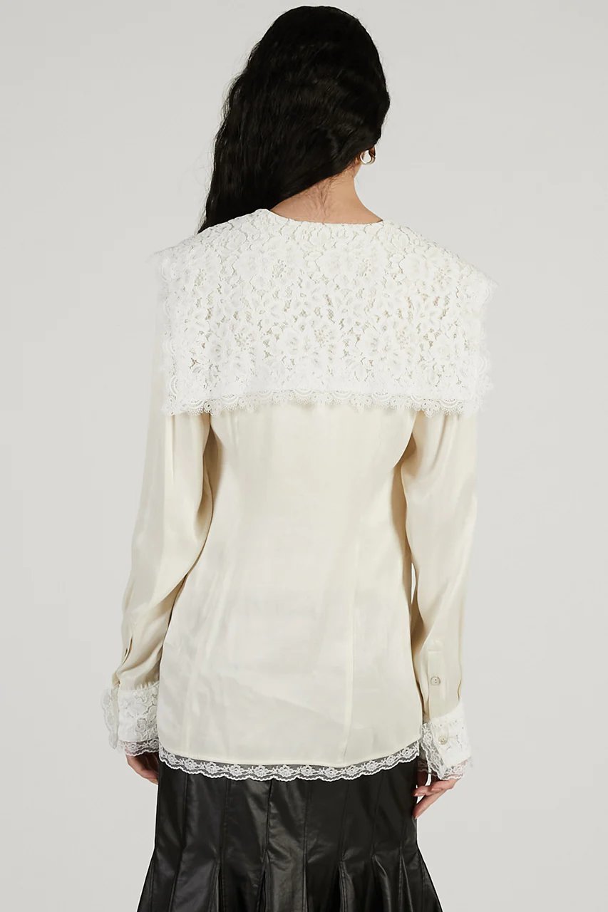 【プランク プロジェクト/PRANK PROJECT】のレースカラーシャツ 人気、トレンドファッション・服の通販 founy(ファニー) 　ファッション　Fashion　レディースファッション　Fashion for Women　アウター　Coat / Outerwear Collection　レディースジャケット・軽アウター　Jackets　おすすめ　Recommended / Our Picks　とろみ　Fluid, Flowy Fabric　ジャケット　Jacket, Outerwear　デニム　Denim, Jeans Material　レース　Lace, Lace Fabric　新作・新入荷　New Arrivals / New In　other-5|ID: prp329100004810014 ipo3291000000034910994