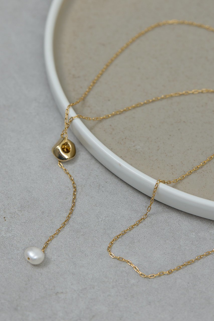 【ガリャルダガランテ/GALLARDAGALANTE】のパールメタルブロックネックレス インテリア・キッズ・メンズ・レディースファッション・服の通販 founy(ファニー) 　ファッション　Fashion　レディースファッション　Fashion for Women　ジュエリー　Jewelry　ネックレス　Necklaces & Pendants　アクセサリー　Fashion Accessories　シンプル　Simple, Minimal　ネックレス　Necklace, Pendant Necklace　パール　Pearl, Pearl Accent　メタル　Metal, Metal Parts　新作・新入荷　New Arrivals / New In　ゴールド|ID: prp329100004810896 ipo3291000000034920315