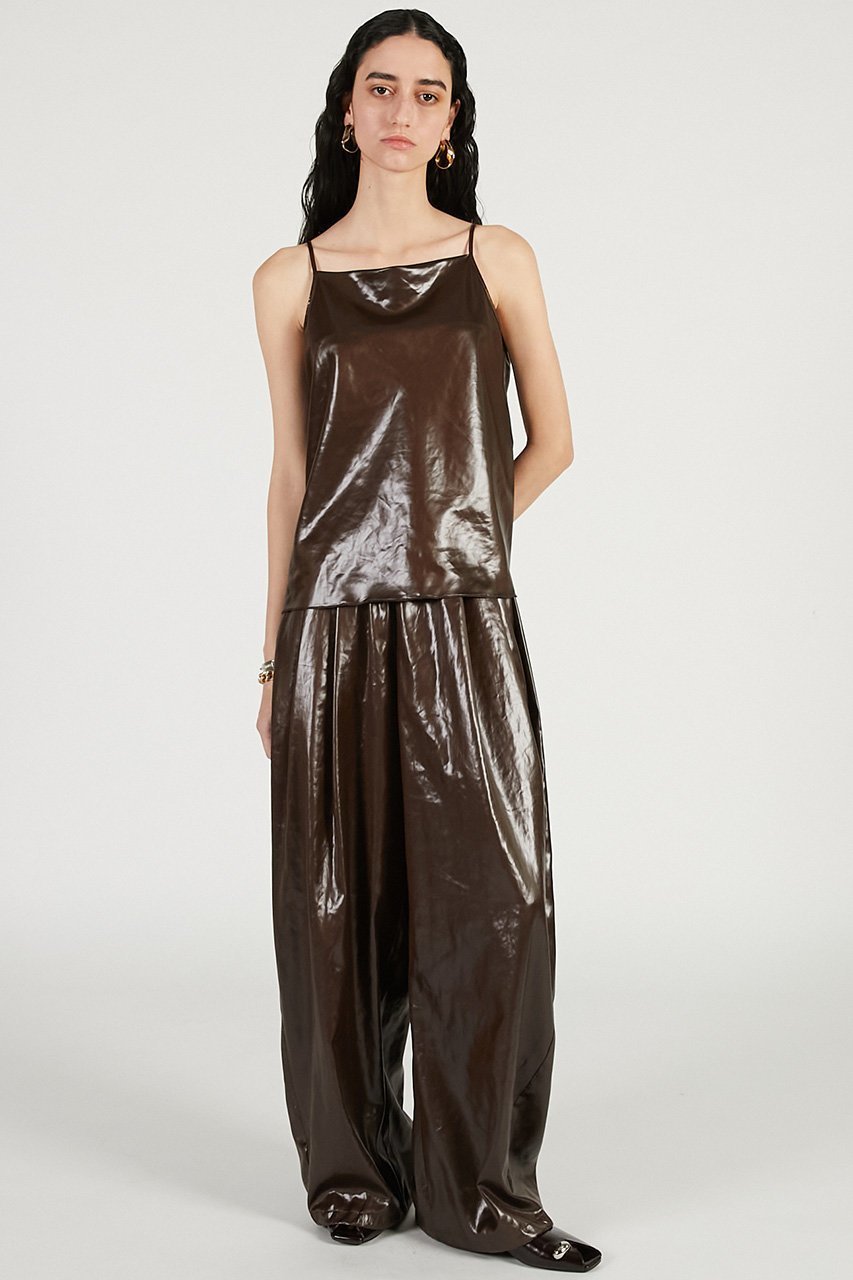 【プランク プロジェクト/PRANK PROJECT】のレザーサテンパンツ 人気、トレンドファッション・服の通販 founy(ファニー) 　ファッション　Fashion　レディースファッション　Fashion for Women　パンツ　Pants & Trousers　2026年　2026　夏　Summer　春　Spring　S/S・春夏　SS, Spring/Summer, Warm Season　other-7|ID: prp329100004810905 ipo3291000000034920397