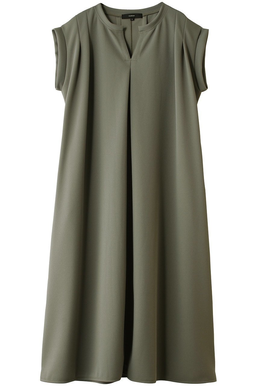 【フローレント/FLORENT】のライトダンボール ジョーゼットカルゼ キーネックワンピース インテリア・キッズ・メンズ・レディースファッション・服の通販 founy(ファニー) ファッション Fashion レディースファッション Fashion for Women ワンピース Dresses チュニック Tunic Tops & Dresses 2026年 2026 ジョーゼット Georgette, Semi-Sheer Fabric ストレッチ Stretch, Stretchy Fabric チュニック Tunic, Long Top ツイル Twist, Twisted Detail バランス Balance, Style Balance ロング Long, Long-Length 夏 Summer 旅行 Travel 春 Spring S/S・春夏 SS, Spring/Summer, Warm Season カーキ|ID: prp329100004810907 ipo3291000000034920410