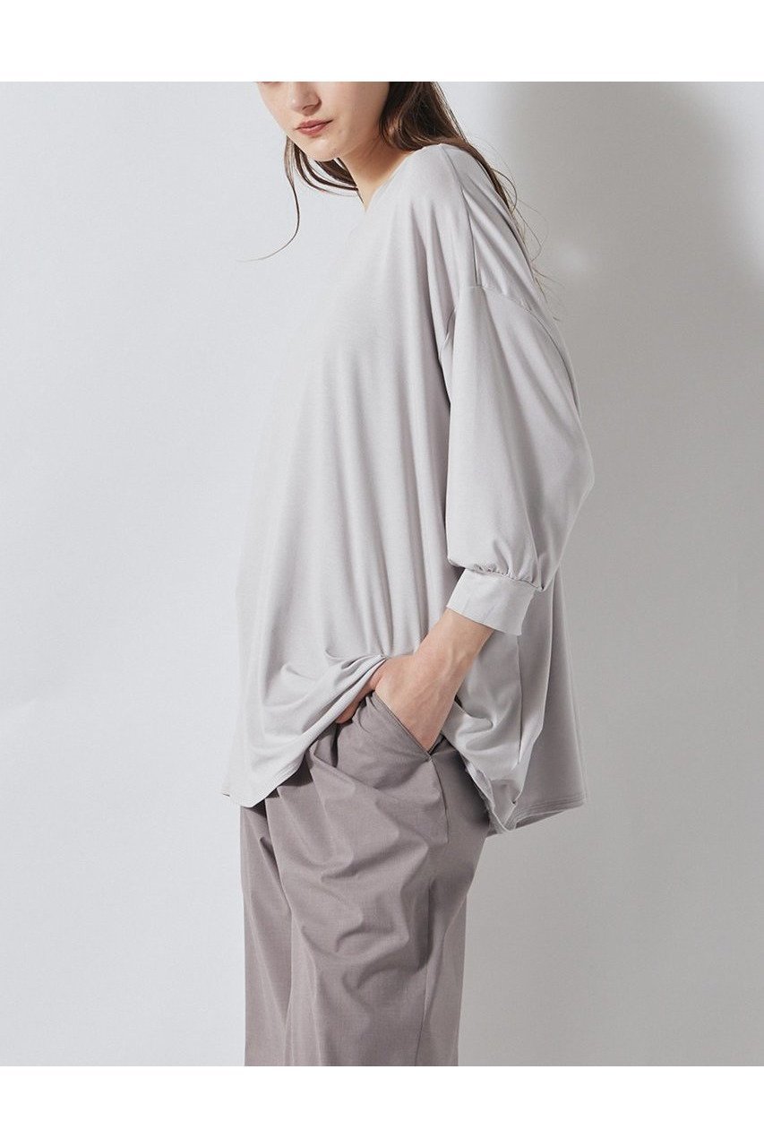 【フローレント/FLORENT】のベア天竺 カットソー 人気、トレンドファッション・服の通販 founy(ファニー) 　ファッション　Fashion　レディースファッション　Fashion for Women　トップス・カットソー　Cut & Sew Tops　シャツ・ブラウス・オフィスカジュアル　Elegant Blouses & Button-Ups　ロングTシャツ・Tシャツ　Longline T-Shirts & Tees　カットソー・ベーシックTシャツ　Cut-and-Sewn Tops / Stretch Tees & Basics　2026年　2026　なめらか　Smooth, Silky Texture　カットソー　Cut and Sewn Top　スリーブ　Sleeve, Long Sleeve / Short Sleeve　ロング　Long, Long-Length　夏　Summer　定番　Standard, Basic Item　春　Spring　S/S・春夏　SS, Spring/Summer, Warm Season　other-7|ID: prp329100004810909 ipo3291000000034920437