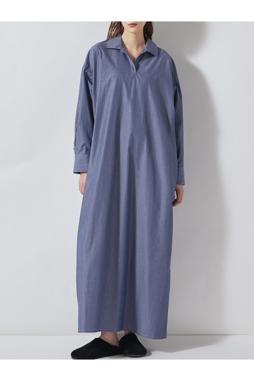 【フローレント/FLORENT】のブロードストライプ オープンカラーワンピース 人気、トレンドファッション・服の通販 founy(ファニー) 　ファッション　Fashion　レディースファッション　Fashion for Women　ワンピース　Dresses　チュニック　Tunic Tops & Dresses　2026年　2026　ストライプ　Stripe, Striped Pattern　チュニック　Tunic, Long Top　ブロード　Broadcloth, Fine Cotton　ロング　Long, Long-Length　夏　Summer　春　Spring　S/S・春夏　SS, Spring/Summer, Warm Season　other-6|ID: prp329100004810910 ipo3291000000034920446