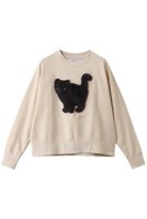 【ミュベール/MUVEIL】のネコ裏毛裏毛プルオーバー 人気、トレンドファッション・服の通販 founy(ファニー) ファッション Fashion レディースファッション Fashion for Women トップス・カットソー Cut & Sew Tops シャツ・ブラウス・オフィスカジュアル Elegant Blouses & Button-Ups レディースパーカー・カジュアルフーディー Casual Hoodies & Sweatshirts ロングTシャツ・Tシャツ Longline T-Shirts & Tees カジュアルプルオーバー・ニットトップス Pullovers & Knit Tops / Casual Pullovers スウェット・クルーネックトップス Sweatshirts & Crewnecks / Relaxed Fit Sweat Tops カットソー・ベーシックTシャツ Cut-and-Sewn Tops / Stretch Tees & Basics 2026年 2026 コレクション Collection, Seasonal Line コンパクト Compact, Small Size スラックス Slacks, Dress Pants デニム Denim, Jeans Material ネコ Cat, Feline Motif 夏 Summer 春 Spring S/S・春夏 SS, Spring/Summer, Warm Season |ID:prp329100004810911