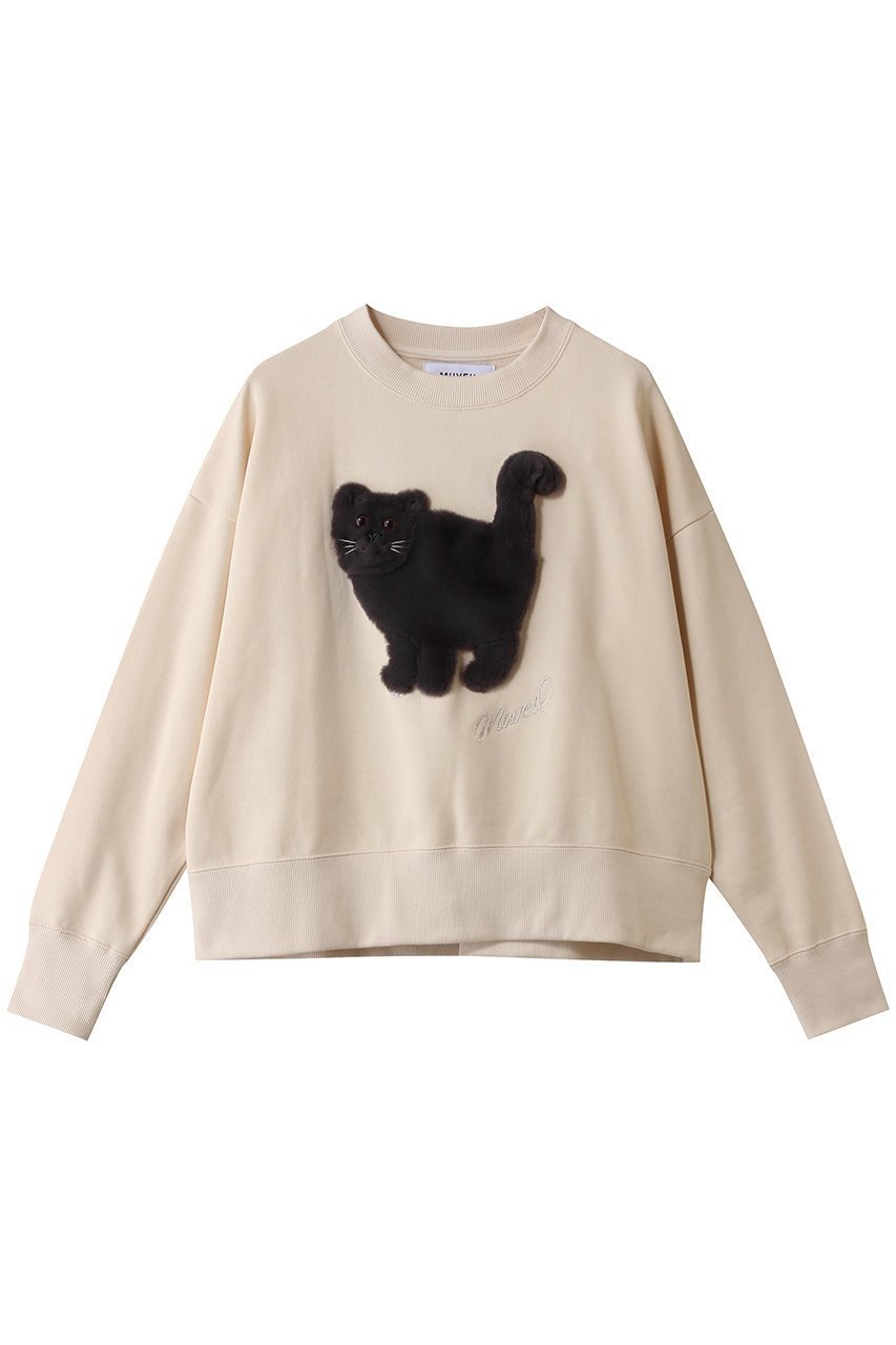 【ミュベール/MUVEIL】のネコ裏毛裏毛プルオーバー インテリア・キッズ・メンズ・レディースファッション・服の通販 founy(ファニー) ファッション Fashion レディースファッション Fashion for Women トップス・カットソー Cut & Sew Tops シャツ・ブラウス・オフィスカジュアル Elegant Blouses & Button-Ups レディースパーカー・カジュアルフーディー Casual Hoodies & Sweatshirts ロングTシャツ・Tシャツ Longline T-Shirts & Tees カジュアルプルオーバー・ニットトップス Pullovers & Knit Tops / Casual Pullovers スウェット・クルーネックトップス Sweatshirts & Crewnecks / Relaxed Fit Sweat Tops カットソー・ベーシックTシャツ Cut-and-Sewn Tops / Stretch Tees & Basics コレクション Collection, Seasonal Line コンパクト Compact, Small Size スラックス Slacks, Dress Pants デニム Denim, Jeans Material ネコ Cat, Feline Motif ベージュ|ID: prp329100004810911 ipo3291000000035895177