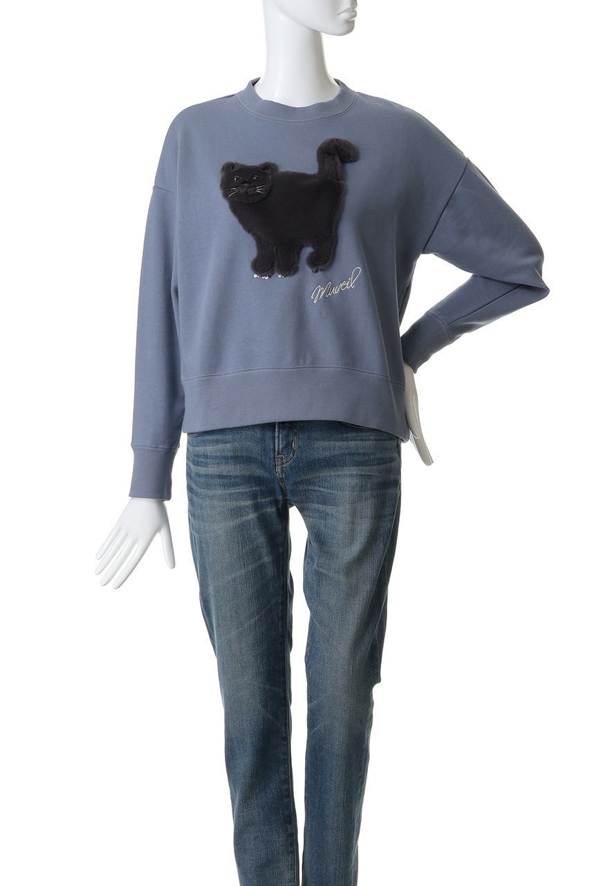【ミュベール/MUVEIL】のネコ裏毛裏毛プルオーバー 人気、トレンドファッション・服の通販 founy(ファニー) ファッション Fashion レディースファッション Fashion for Women トップス・カットソー Cut & Sew Tops シャツ・ブラウス・オフィスカジュアル Elegant Blouses & Button-Ups レディースパーカー・カジュアルフーディー Casual Hoodies & Sweatshirts ロングTシャツ・Tシャツ Longline T-Shirts & Tees カジュアルプルオーバー・ニットトップス Pullovers & Knit Tops / Casual Pullovers スウェット・クルーネックトップス Sweatshirts & Crewnecks / Relaxed Fit Sweat Tops カットソー・ベーシックTシャツ Cut-and-Sewn Tops / Stretch Tees & Basics コレクション Collection, Seasonal Line コンパクト Compact, Small Size スラックス Slacks, Dress Pants デニム Denim, Jeans Material ネコ Cat, Feline Motif other-2|ID: prp329100004810911 ipo3291000000035953359