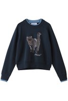 【ミュベール/MUVEIL】のネコプルオーバー 人気、トレンドファッション・服の通販 founy(ファニー) ファッション Fashion レディースファッション Fashion for Women トップス・カットソー Cut & Sew Tops ニット Knit Tops & Sweaters カジュアルプルオーバー・ニットトップス Pullovers & Knit Tops / Casual Pullovers 2026年 2026 コレクション Collection, Seasonal Line コンパクト Compact, Small Size ネコ Cat, Feline Motif モチーフ Motif, Design Theme ワイド Wide, Wide Fit エレガント 上品 Elegant 夏 Summer 春 Spring S/S・春夏 SS, Spring/Summer, Warm Season |ID:prp329100004810912