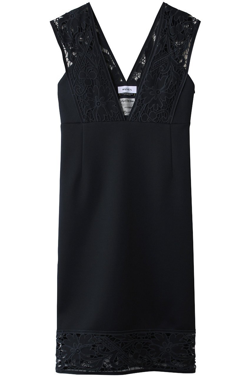 【ミュベール/MUVEIL】のレースサロペットワンピース インテリア・キッズ・メンズ・レディースファッション・服の通販 founy(ファニー) ファッション Fashion レディースファッション Fashion for Women ワンピース Dresses チュニック Tunic Tops & Dresses サロペット&オールインワン Dungarees & Jumpsuit Styles 2026年 2026 サロペット Overalls, Salopette チュニック Tunic, Long Top リラックス Relax, Relaxed Fit レース Lace, Lace Fabric ロング Long, Long-Length 夏 Summer 春 Spring S/S・春夏 SS, Spring/Summer, Warm Season ネイビー|ID: prp329100004810917 ipo3291000000034920491