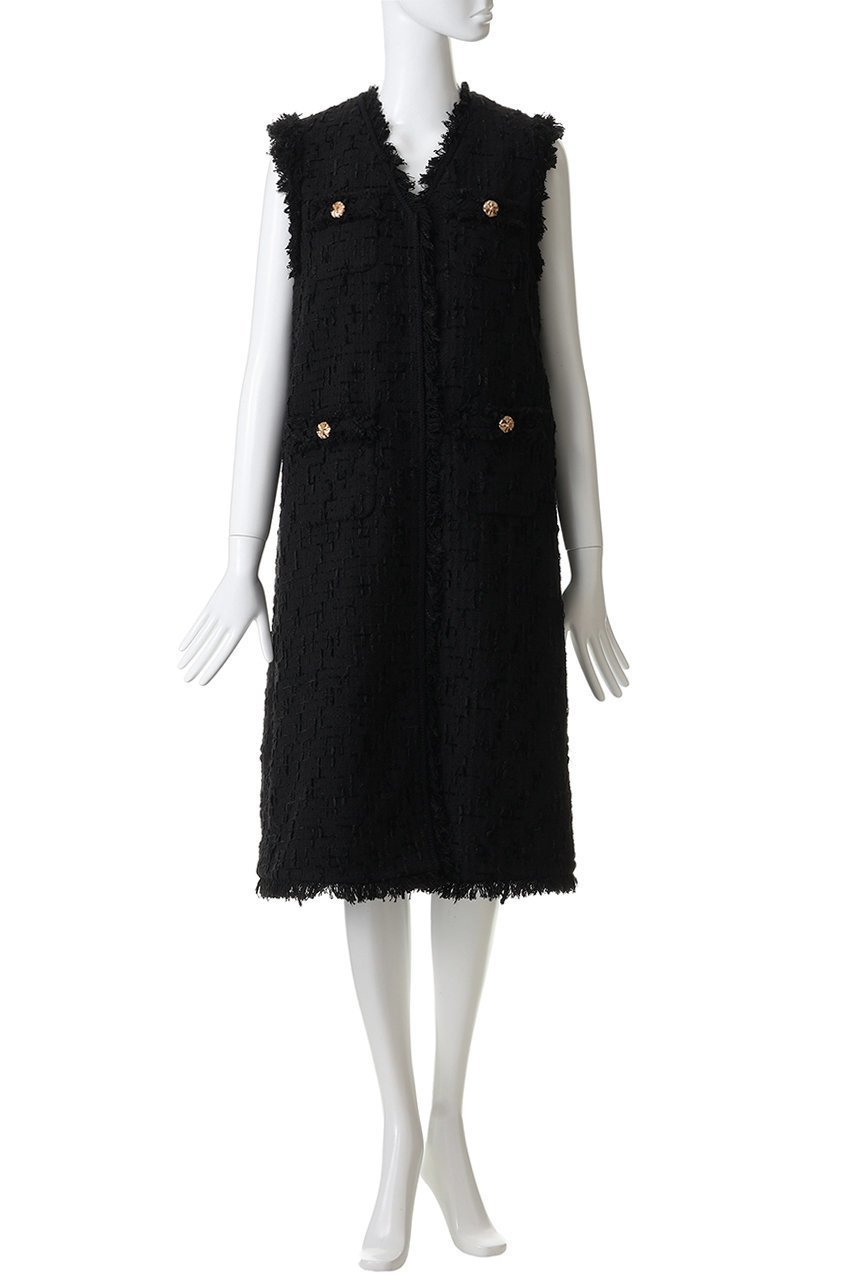 【ミュベール/MUVEIL】のツイードジレワンピース 人気、トレンドファッション・服の通販 founy(ファニー) ファッション Fashion レディースファッション Fashion for Women アウター Coat / Outerwear Collection ワンピース Dresses チュニック Tunic Tops & Dresses 2026年 2026 クラシック Classic, Timeless Style チュニック Tunic, Long Top ツイード Twill, Twill Weave フリンジ Fringe, Tassel ベスト Vest, Waistcoat ベロア Velour, Soft Velvet ロング Long, Long-Length 夏 Summer 春 Spring S/S・春夏 SS, Spring/Summer, Warm Season other-2|ID: prp329100004810919 ipo3291000000034920503