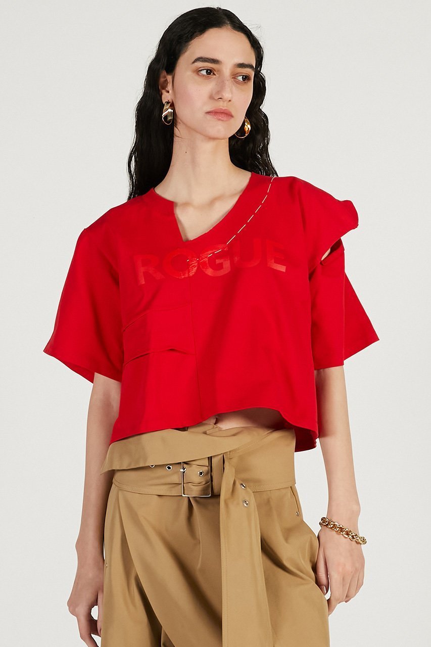 【プランク プロジェクト/PRANK PROJECT】のエラーTシャツ 人気、トレンドファッション・服の通販 founy(ファニー) 　ファッション　Fashion　レディースファッション　Fashion for Women　トップス・カットソー　Cut & Sew Tops　シャツ・ブラウス・オフィスカジュアル　Elegant Blouses & Button-Ups　ロングTシャツ・Tシャツ　Longline T-Shirts & Tees　カットソー・ベーシックTシャツ　Cut-and-Sewn Tops / Stretch Tees & Basics　2026年　2026　ショート　Short, Short Length　スリーブ　Sleeve, Long Sleeve / Short Sleeve　バランス　Balance, Style Balance　フロント　Front, Front Design　プリント　Print, Printed Pattern　夏　Summer　春　Spring　S/S・春夏　SS, Spring/Summer, Warm Season　other-8|ID: prp329100004810923 ipo3291000000034920555