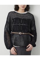 【ウィムガゼット/Whim Gazette】のスエードライクローゲージニット チャコールグレー|ID:prp329100004810928