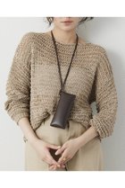 【ウィムガゼット/Whim Gazette】のスエードライクローゲージニット ベージュ|ID:prp329100004810928