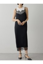 【ウィムガゼット/Whim Gazette】のレースロングキャミ ブラック|ID:prp329100004810929