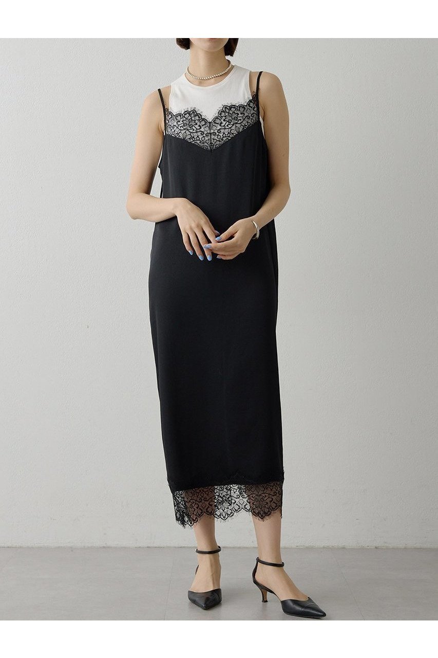 【ウィムガゼット/Whim Gazette】のレースロングキャミ インテリア・キッズ・メンズ・レディースファッション・服の通販 founy(ファニー) ファッション Fashion レディースファッション Fashion for Women ワンピース Dresses チュニック Tunic Tops & Dresses 2026年 2026 おすすめ Recommended / Our Picks エレガント 上品 Elegant キャミワンピース Cami Dress, Slip Dress サテン Satin, Glossy Fabric ジャケット Jacket, Outerwear ストレッチ Stretch, Stretchy Fabric スリット Slit, Slit Detail チュニック Tunic, Long Top ランジェリー Lingerie, Intimate Wear レース Lace, Lace Fabric 夏 Summer 春 Spring S/S・春夏 SS, Spring/Summer, Warm Season ブラック|ID: prp329100004810929 ipo3291000000034920623