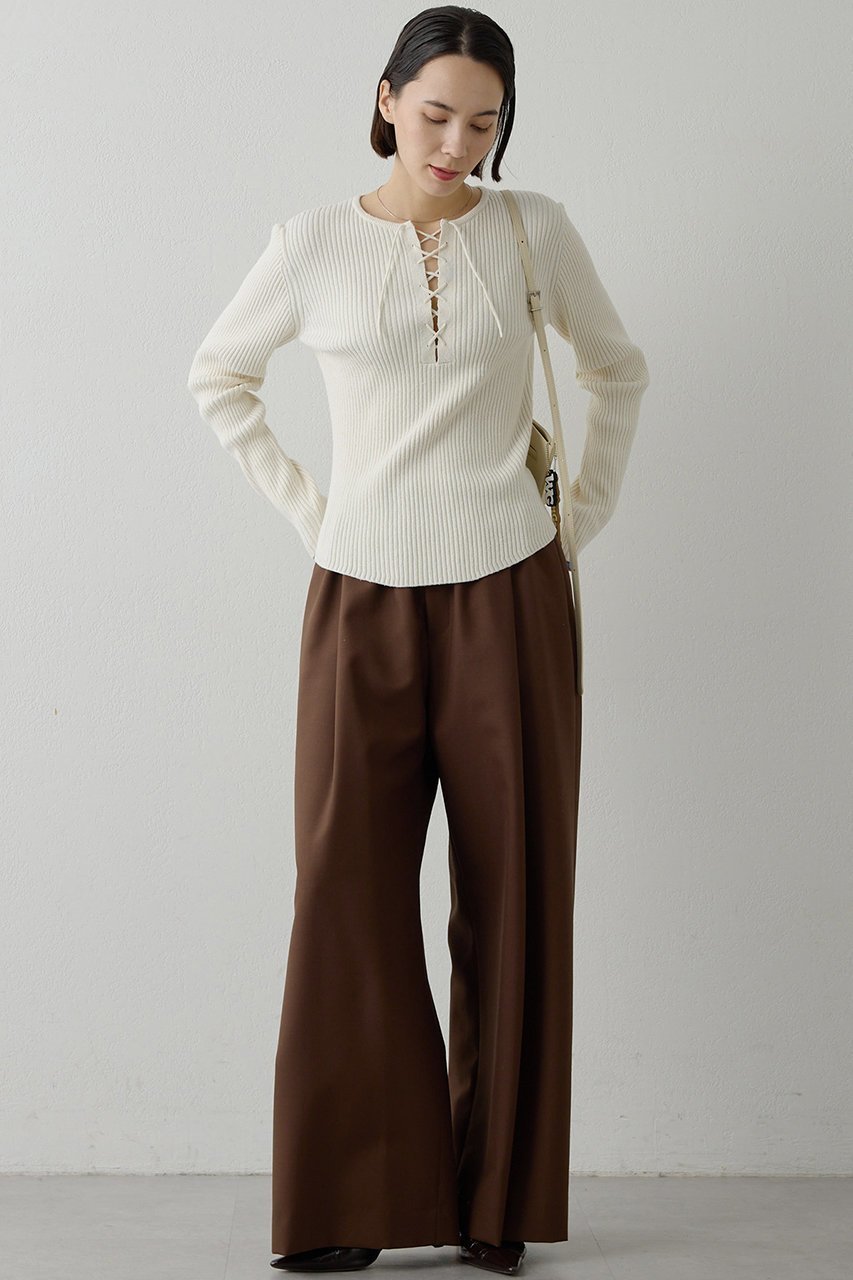 【ウィムガゼット/Whim Gazette】の平織りイージーパンツ 人気、トレンドファッション・服の通販 founy(ファニー) 　ファッション　Fashion　レディースファッション　Fashion for Women　パンツ　Pants & Trousers　おすすめ　Recommended / Our Picks　シューズ　Shoes, Footwear　スニーカー　Sneakers, Trainers　セットアップ　Set-Up, Coordinated Outfit　フラット　Flat, Flat Shoes　ワイド　Wide, Wide Fit　エレガント 上品　Elegant　ビジネス 仕事 通勤　Business / Work / Commuting　other-2|ID: prp329100004810931 ipo3291000000036159763