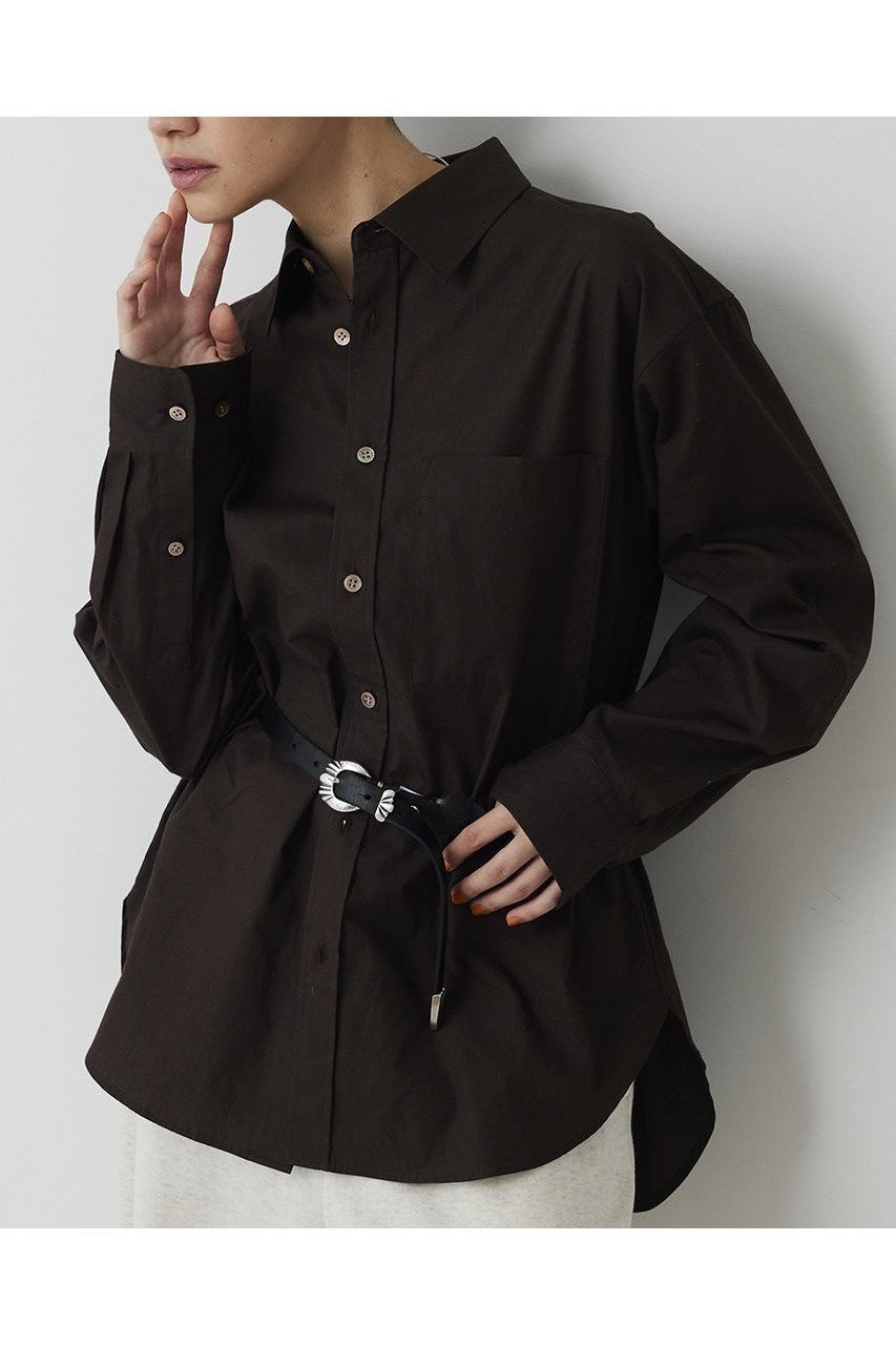 【ウィムガゼット/Whim Gazette】のブロードシャツ インテリア・キッズ・メンズ・レディースファッション・服の通販 founy(ファニー) ファッション Fashion レディースファッション Fashion for Women トップス・カットソー Cut & Sew Tops シャツ・ブラウス・オフィスカジュアル Elegant Blouses & Button-Ups 2026年 2026 おすすめ Recommended / Our Picks シンプル Simple, Minimal スウェット / スエット Sweatshirt, Sweatwear スリーブ Sleeve, Long Sleeve / Short Sleeve トレンド Trend, Trending Now ブロード Broadcloth, Fine Cotton ベーシック Basic, Essential ポケット Pocket, Pocket Detail ロング Long, Long-Length 夏 Summer 春 Spring S/S・春夏 SS, Spring/Summer, Warm Season ブラウン|ID: prp329100004810935 ipo3291000000034920684
