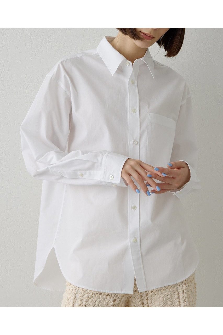 【ウィムガゼット/Whim Gazette】のブロードシャツ インテリア・キッズ・メンズ・レディースファッション・服の通販 founy(ファニー) ファッション Fashion レディースファッション Fashion for Women トップス・カットソー Cut & Sew Tops シャツ・ブラウス・オフィスカジュアル Elegant Blouses & Button-Ups 2026年 2026 おすすめ Recommended / Our Picks シンプル Simple, Minimal スウェット / スエット Sweatshirt, Sweatwear スリーブ Sleeve, Long Sleeve / Short Sleeve トレンド Trend, Trending Now ブロード Broadcloth, Fine Cotton ベーシック Basic, Essential ポケット Pocket, Pocket Detail ロング Long, Long-Length 夏 Summer 春 Spring S/S・春夏 SS, Spring/Summer, Warm Season オフホワイト|ID: prp329100004810935 ipo3291000000034920685