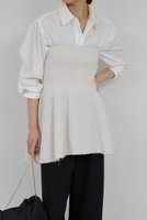 【ガリャルダガランテ/GALLARDAGALANTE】の【セットアップ対応】ダブルクロスビスチェ 人気、トレンドファッション・服の通販 founy(ファニー) ファッション Fashion レディースファッション Fashion for Women トップス・カットソー Cut & Sew Tops キャミソール&ノースリーブ Camisoles & Sleeveless Tops シャツ・ブラウス・オフィスカジュアル Elegant Blouses & Button-Ups ビスチェ Bustiers & Corset Tops / Layered Bustier Style セットアップ Set-Up, Coordinated Outfit タートル Turtleneck, Turtle Collar ノースリーブ Sleeveless, No-Sleeve ビスチェ Bustier, Corset Top ペプラム Peplum, Flared Hem 新作・新入荷 New Arrivals / New In |ID:prp329100004810958