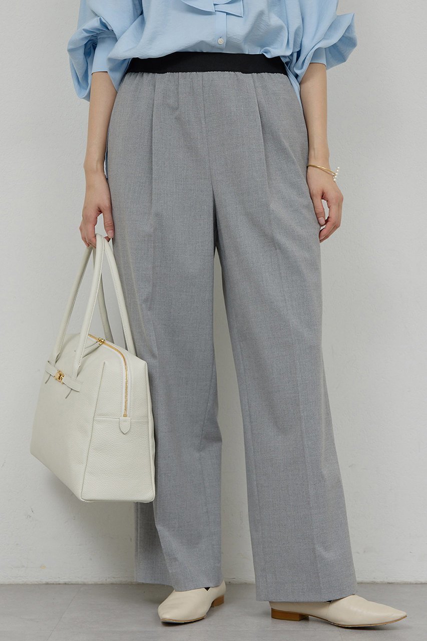 【ガリャルダガランテ/GALLARDAGALANTE】の【セットアップ対応】エラスティックパンツ インテリア・キッズ・メンズ・レディースファッション・服の通販 founy(ファニー) ファッション Fashion レディースファッション Fashion for Women セットアップ Matching Sets レディースパンツ・ボトムス Pants & Trousers / Bottoms パンツ Pants & Trousers おすすめ Recommended / Our Picks セットアップ Set-Up, Coordinated Outfit センター Center, Center Line ベスト Vest, Waistcoat エレガント 上品 Elegant 新作・新入荷 New Arrivals / New In グレー|ID: prp329100004810959 ipo3291000000034920842