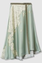 【アルアバイル/allureville】のマッププリントフレアラップスカート ミントグリーン|ID: prp329100004810961 ipo3291000000036173509