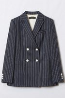 【アルアバイル/allureville】のリネンストライプダブルジャケット 人気、トレンドファッション・服の通販 founy(ファニー) ファッション Fashion レディースファッション Fashion for Women アウター Coat / Outerwear Collection レディースジャケット・軽アウター Jackets 2026年 2026 ジャケット Jacket, Outerwear スペシャル Special, Limited Edition 夏 Summer 春 Spring S/S・春夏 SS, Spring/Summer, Warm Season |ID:prp329100004810966