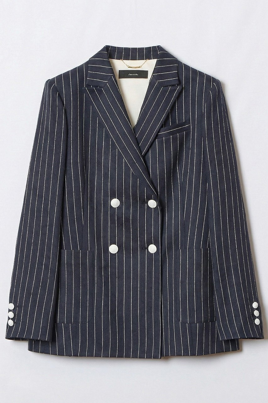 【アルアバイル/allureville】のリネンストライプダブルジャケット 人気、トレンドファッション・服の通販 founy(ファニー) ファッション Fashion レディースファッション Fashion for Women アウター Coat / Outerwear Collection レディースジャケット・軽アウター Jackets 2026年 2026 ジャケット Jacket, Outerwear スペシャル Special, Limited Edition 夏 Summer 春 Spring S/S・春夏 SS, Spring/Summer, Warm Season other-1|ID: prp329100004810966 ipo3291000000034920900